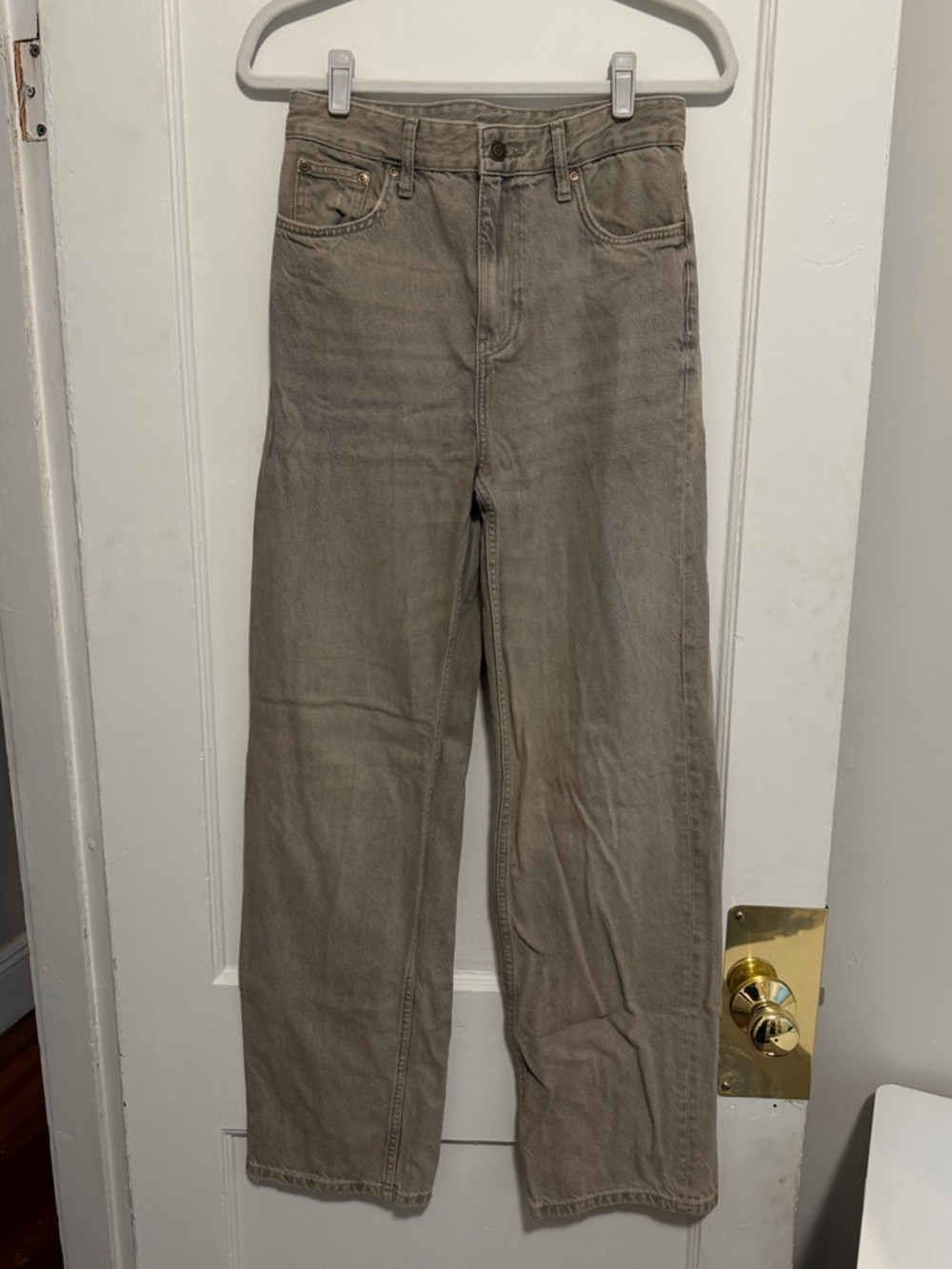 Straight leg jeans